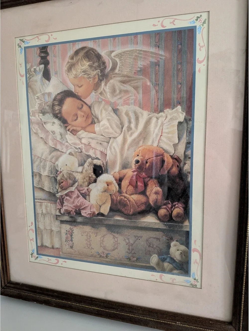 Home Interior Guardian Angel Sleeping Cottage Core Whimsical Coquette Vintage